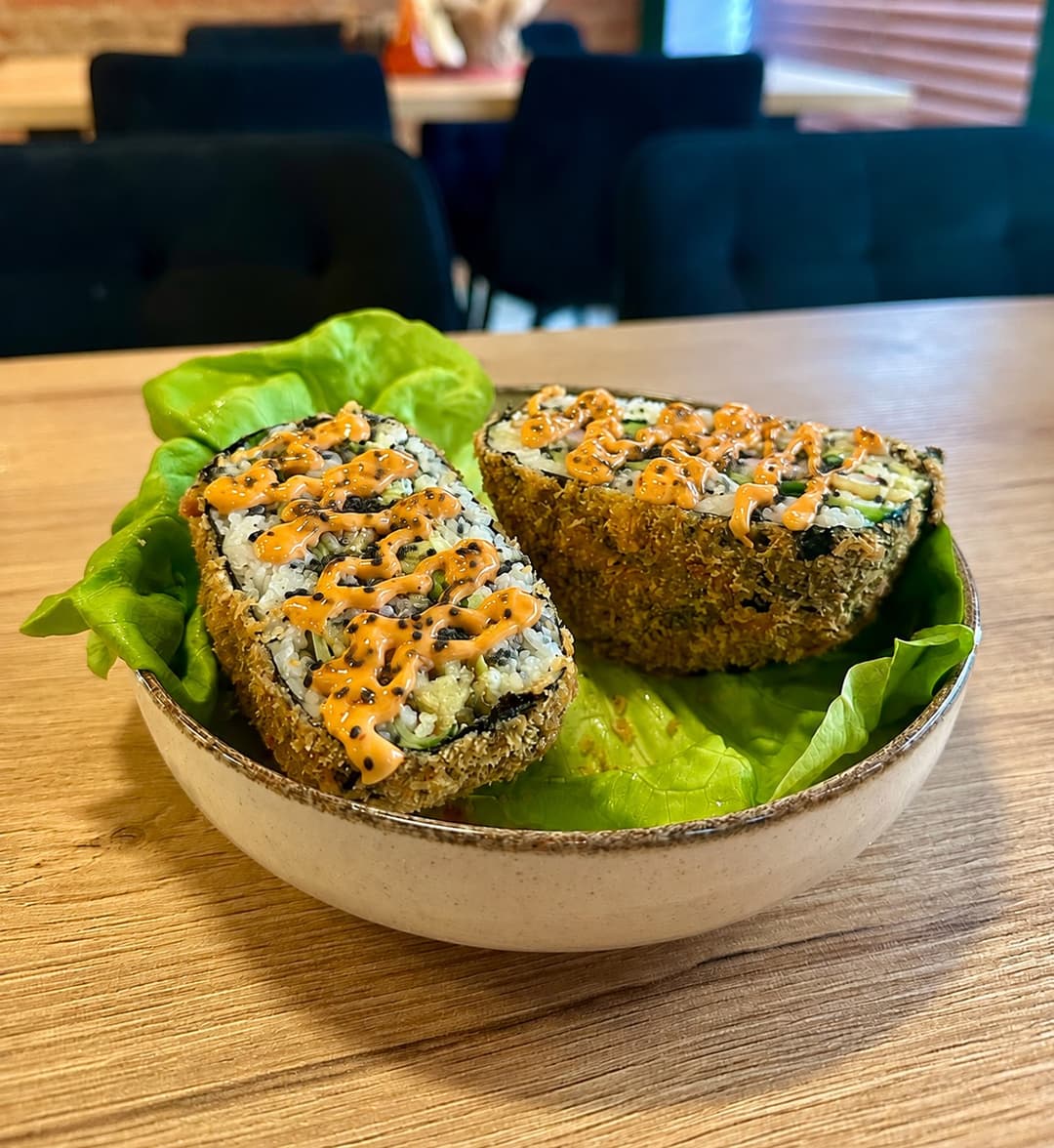 Sushi burger — krewetka